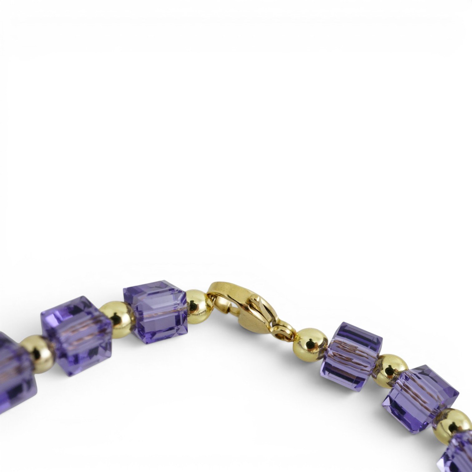 Purple Crystal Stones Bracelet - Image 3