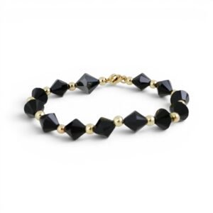 Black Crystal Stones Bracelet