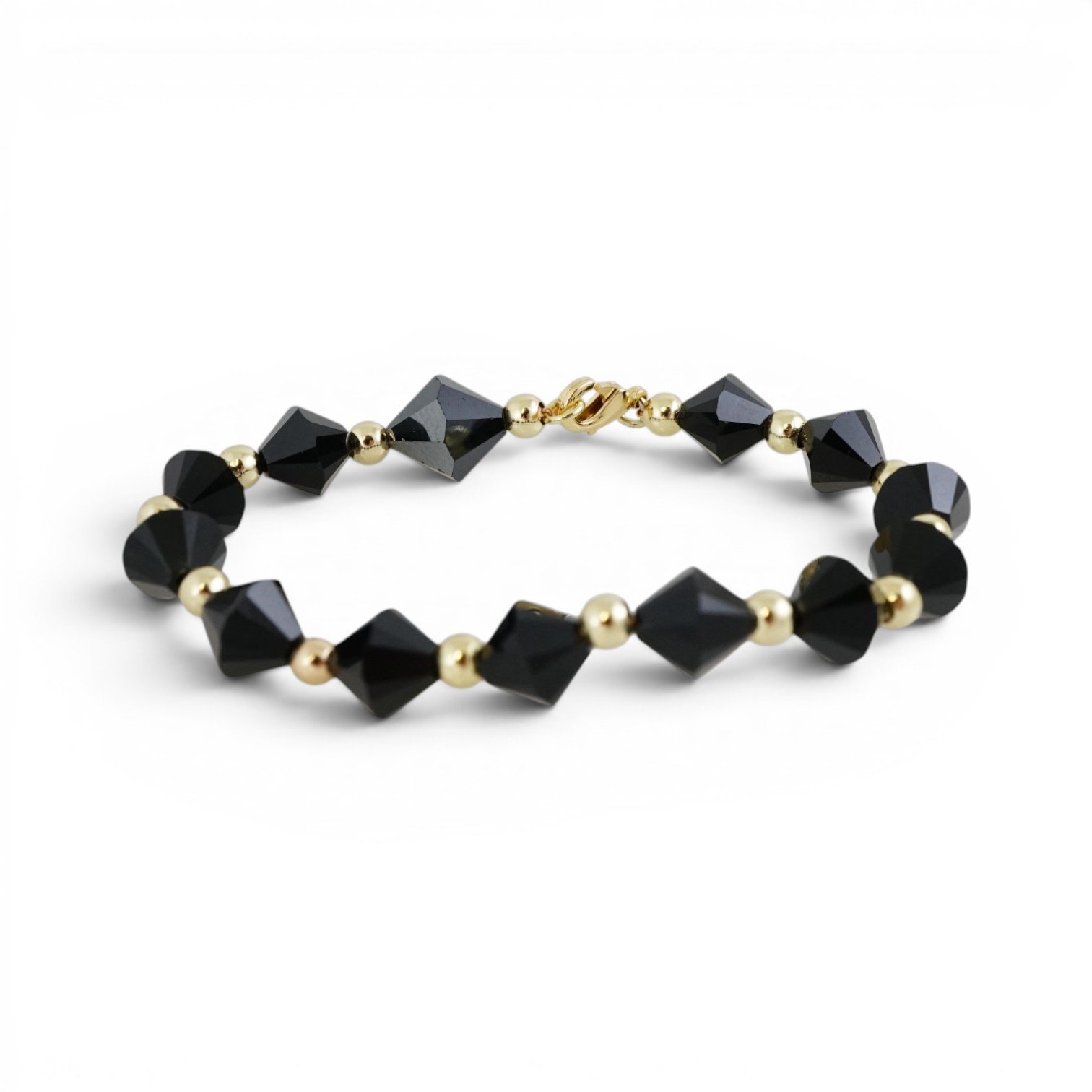 Black Crystal Stones Bracelet