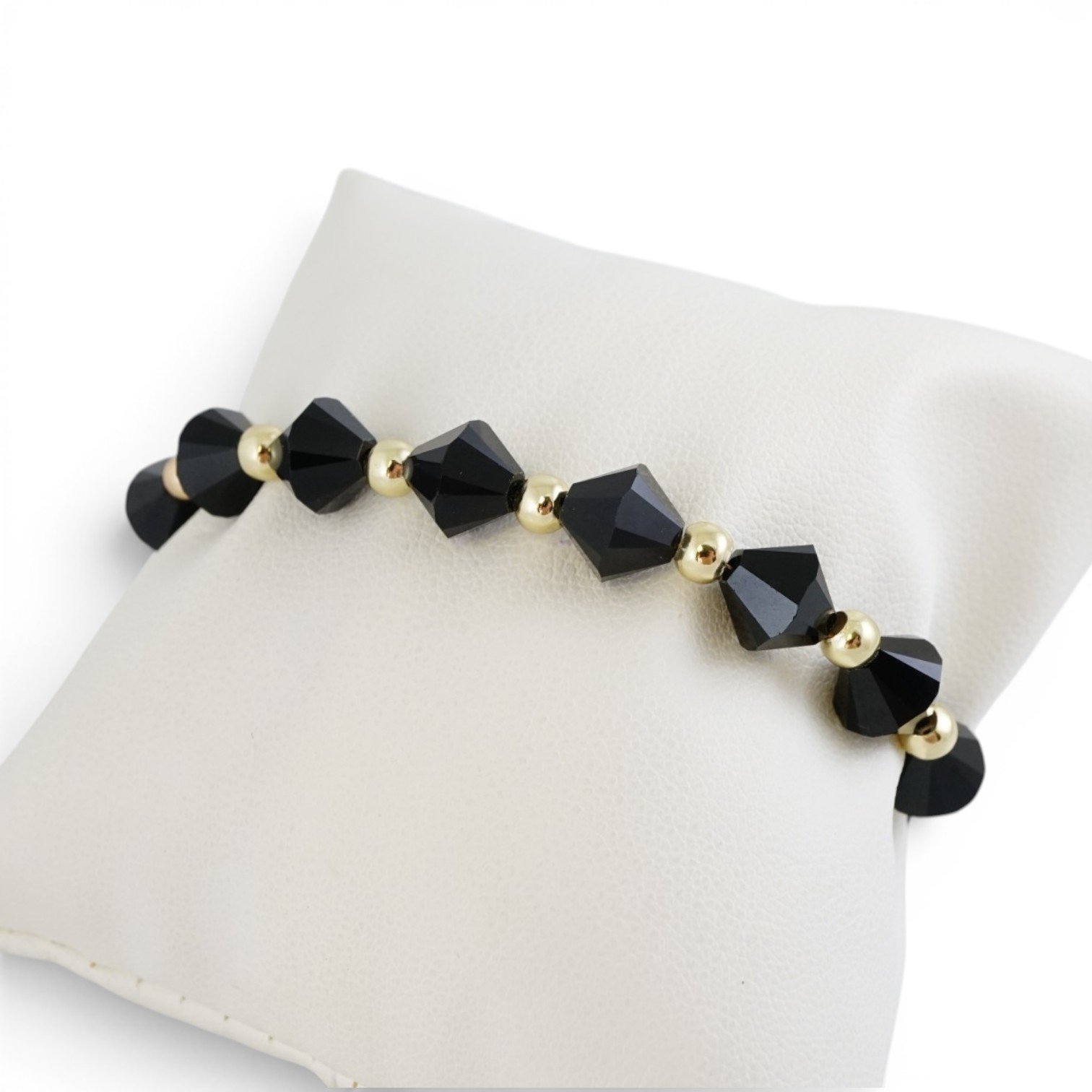 Black Crystal Stones Bracelet - Image 2